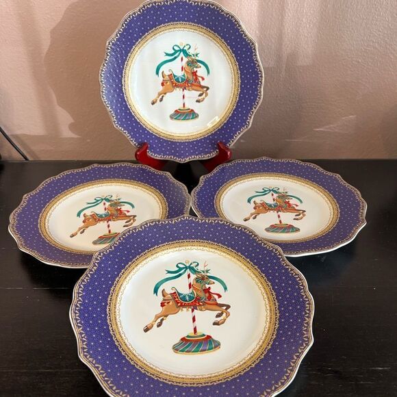 Robert Stanley home collection set of 4 salad plates - Picture 2 of 11